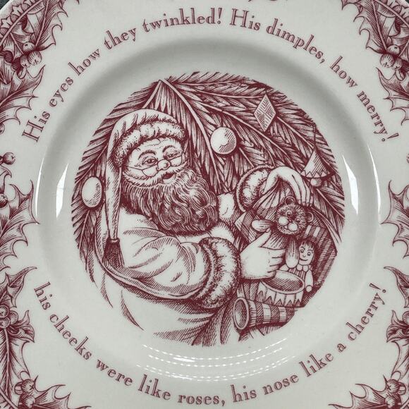 "Twas the Night Before Christmas" Noble Excellence Ceramic Mug, Saucer & Plate - Picture 3 of 10